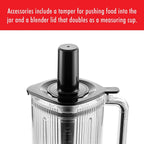 ZWILLING Enfinigy Power Blender, Piranha Teeth Winglet Blade for Ultimate Blending, 6 programs for Ice cream, Smoothies and more, 64oz pitcher, 12 speed, Black
