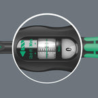 WClick-Torque B 1 torque wrench with reversible ratchet, 3/8" x 10-50 Nm, black/green