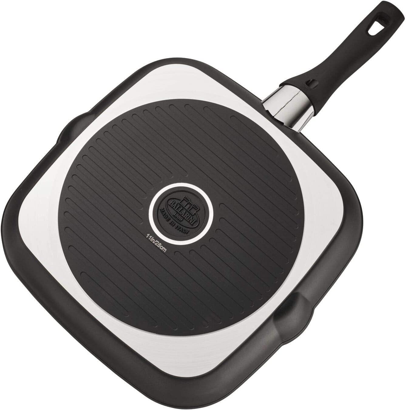 Ballarini Como Forged Aluminum 11-inch Nonstick Grill Pan, Made in Italy