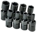 8 Piece 3/8"" Drive 6 Point Swivel Fractional Impact Socket Set Tools Equipment Hand Tools