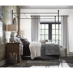 Milan Satin Nickel Privacy Bed/Bath Door Lever