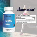 Vitablossom Sublingual NMN 500mg x 1200 Tablets-Fast-Acting NMN Supplement Lozenges (Nicotinamide Mononucleotide) -Increase NAD+ & Anti-Aging, Energy Supplement, Cellular Repair & Healthy Supplement