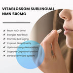 Vitablossom Sublingual NMN 500mg x 1200 Tablets-Fast-Acting NMN Supplement Lozenges (Nicotinamide Mononucleotide) -Increase NAD+ & Anti-Aging, Energy Supplement, Cellular Repair & Healthy Supplement