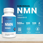 Vitablossom Sublingual NMN 500mg x 1200 Tablets-Fast-Acting NMN Supplement Lozenges (Nicotinamide Mononucleotide) -Increase NAD+ & Anti-Aging, Energy Supplement, Cellular Repair & Healthy Supplement