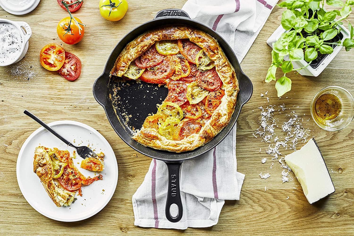 Staub Cast Iron 12-inch Fry Pan - Matte Black, Made in France