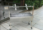 46"  Steel Spit Roaster 110V Outdoor BBQ CooLamb Chicken Grill