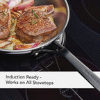 KitchenAid 5-Ply Clad Polished Stainless Steel Frying Pan Set/Skillets, 8.25 Inch and 10 Inch