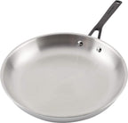 KitchenAid 5-Ply Clad Polished Stainless Steel Fry Pan/Skillet, 12.25 Inch