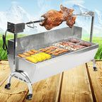 46'' Spit Roaster Rotisserie Pig Lamb Roast BBQ 77lb Picnic Outdoor Cooker Grill