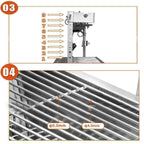 46'' Spit Roaster Rotisserie Pig Lamb Roast BBQ 77lb Picnic Outdoor Cooker Grill