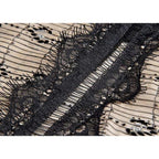 lace stripe dress