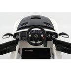 2023 LICENSED MERCEDES SLS AMG FINAL EDITION,12V ELECTRIC KIDS RIDE-ON CAR,GIRLS&amp;BOYS,3-6 YEARS,MP3+MP4 COLOR LCD ENTERTAINMENT SYSTEM,RUBBER TIRES,LEATHER SEAT,LED BODY TRIM,PARENTAL REMOTE|WHITE