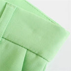mint high waist loose trousers