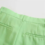 mint high waist loose trousers