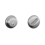 Satin Chrome Single Cylinder Deadbolt (3-Pack)