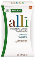 Alli Orlistat 60mg Capsules Weight Loss Aid Refill 120 ea(Pack of 2)