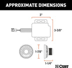 CURT 51170 Spectrum Original Equipment Style, Integrated Electric Trailer Brake Controller, Proportional
