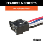CURT 51170 Spectrum Original Equipment Style, Integrated Electric Trailer Brake Controller, Proportional