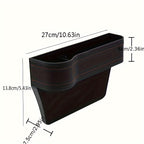Car Seat StoraBox Card Phone Holder Pocket Car Seat Gap Leather StoraBox Seat Gap Pocket StoraBox Universal