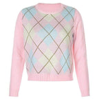 pink knitted sweater