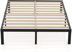 ZIORS 3500Lbs Heavy Duty,14 Inch Steel & Wooden Slat Support Reinforced Platform