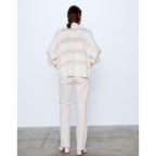 lace knitted oversize sweater