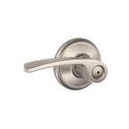 Merano Satin Nickel Privacy Bed/Bath Door Lever