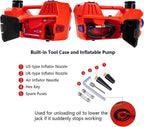 FEANISIFEI Electric Car Jack Kit 5 Ton 12V Electric Car Jack with -in Inflatable Pump Electric Jack for Car SUV Car Emergency Repair Kit