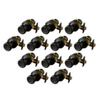 Terrace Oil Rubbed Bronze PassaHall/Closet Door Knob with Universal 6-Way Latch (12-Pack)