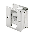 Polished Chrome, Pocket Door Privacy Lock