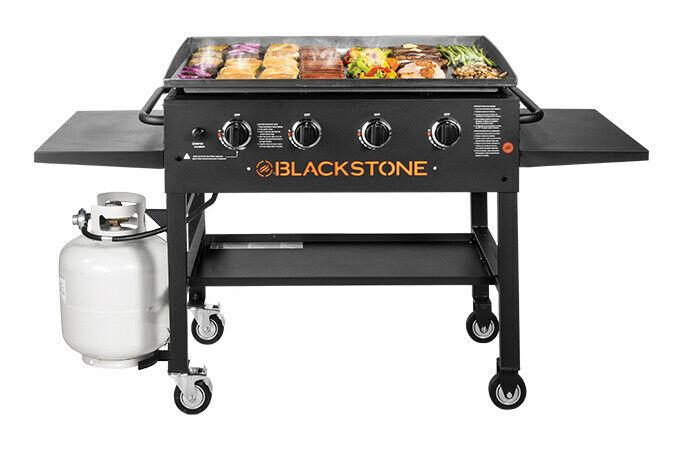 Griddle CooStation Side Shelve 4Burner Outdoor Caster Wheel  Steel