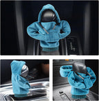 ZHSMS Gear Shift Cover, Universal Shift Knob Cover, Funny Sweater Hoodie for Gearshift, 4.7 Inch Car Shifter Stick Protector Decoration(Khaki/Red/Blue)