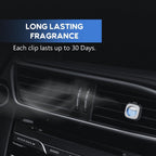 Air Jungles Car Scent Car Air Freshener Clip (Blue Sky), 6 Car Freshener Vent Clips, 4ml Each, Long Lasting Air Freshener for Car, Up to 180 Days Car Refresher Odor Eliminator