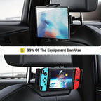 Car Tablet Holder, Headrest Tablet Mount Headrest Stand Cradle Compatible With Devices For IPad Air Mini, Other 4.7-12.9" Cell Phones And Tablets