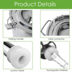 Electric Goat MilMachine for Cows Sheep Portable Pulsation MilMachine Single Bucket Piston Vacuum Pump (5L)