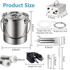 YLSAZL 3L Cow MilMachine, Electric Cow MilMachine,Rechargeable Battery Powered Speed Adjustable Pulsating Vacuum Pump with 2 Teat Cups(Battery Model)