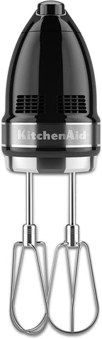 KitchenAid KHM7210OB 7-Speed Digital Hand Mixer with Turbo Beater II Accessories and Pro Whisk - Onyx Black