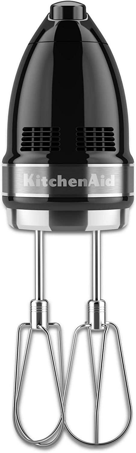 KitchenAid KHM7210OB 7-Speed Digital Hand Mixer with Turbo Beater II Accessories and Pro Whisk - Onyx Black