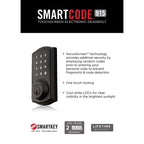 SmartCode 915 Touchscreen Venetian Bronze Single Cylinder Electronic Deadbolt with Avalon Handleset and Tustin Lever