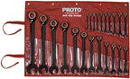 Stanley Proto JSCVM-22S Proto 22-Piece Black Chrome Reversible Combination Ratcheting Wrench