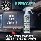 Chemical Guys SPI22016 Total Interior Cleaner and Protectant, 16 fl oz &amp; SPI_103_16 Sprayable Leather Cleaner and Conditioner in One for Car Interiors, Apparel, and More Leather Scent, 16 fl oz