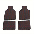 2pcs/4pcs Car Floor Mats Universal Waterproof Front Rear Full Set Auto Rugs Leather Car Carpet Accessories Interior