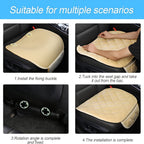 1pc / 3 Pcs Car Seat Cushion, Non-Slip Rubber Bottom With StoraPouch,Premium Comfort Memory Silk Cotton, Car Seat Pad Universal