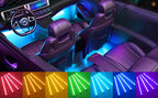 Brighten Up Your Car with 48RGB LED Lights - App Controlled, USB Powered, and Music Synced!
