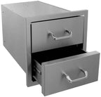 Two Drawer -In StoraUnit 12" x 11", Outdoor Kitchen, BBQ Island, USA