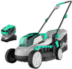 Litheli 20V Cordless Lawn Mower, Cordless Electric 13-Inch Brushless Lawn Mowerwith 4.0Ah Battery&Charger, for Garden, Yard and Farmwn