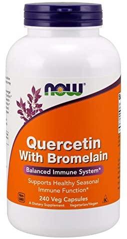 Now Foods Quercetin with Bromelian, 240 Vcaps (Pack of 4)