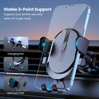 Car Phone Holder Mount, TOPK [2023 Upgrade Auto Locking] Universal Phone Holder With Hook Clip For Car Air Vent Compatible With  Samsung Etc.
