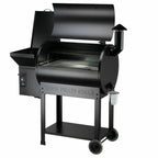 Pellet Grill BBQ Smoker Outdoor Coowith Folding Shelf & Cover
