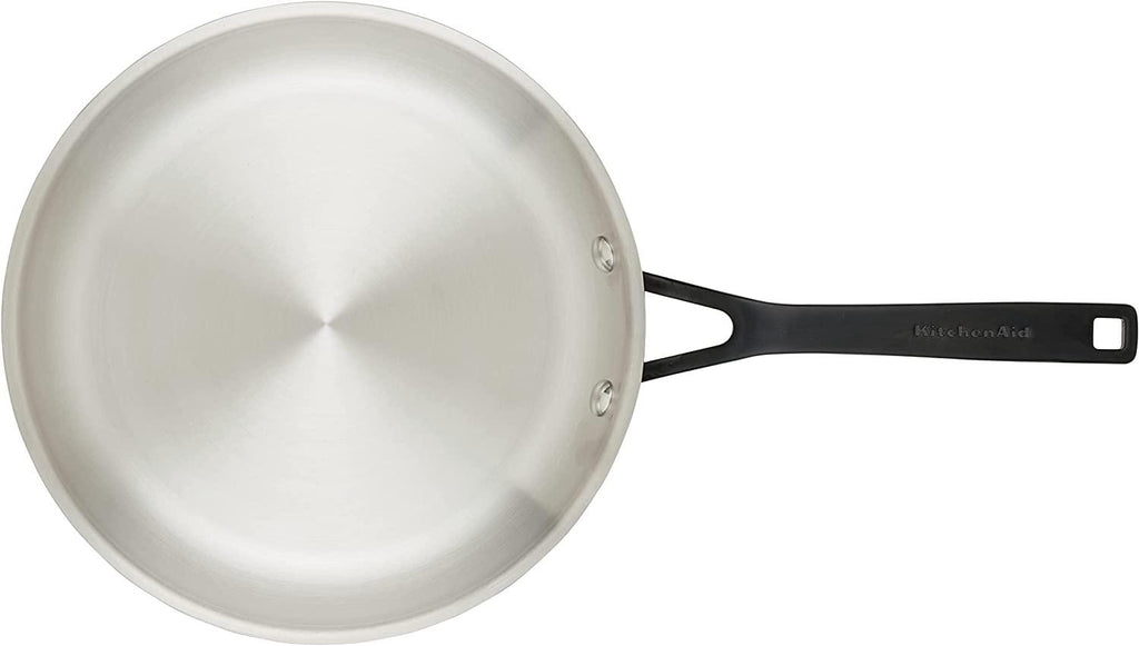 KitchenAid 5-Ply Clad Polished Stainless Steel Frying Pan Set/Skillets, 8.25 Inch and 10 Inch